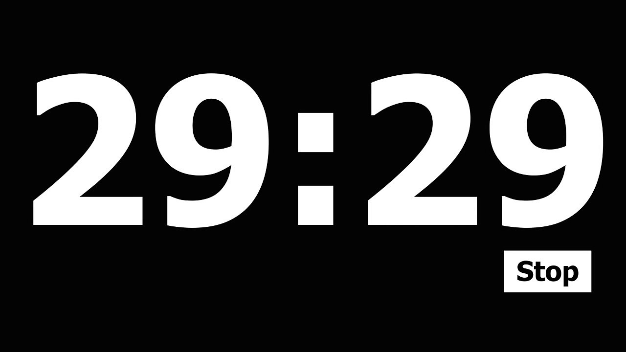 30 Minuten Countdown Timer