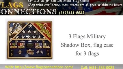 Military Flag Display Cases