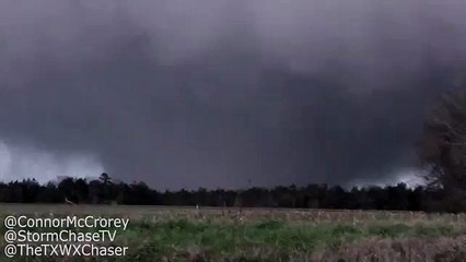 Huge violent tornado in McMullen, Alabama - 2016