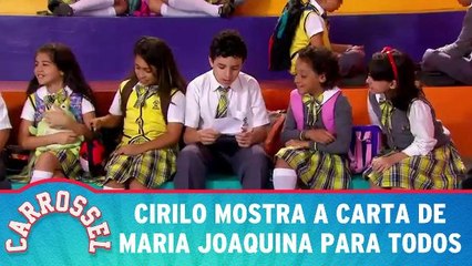 Cirilo mostra a carta de Maria Joaquina para todos