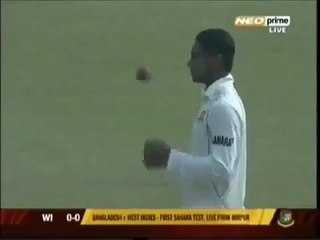 Chris Gayle Hit First Ball of a Test Match for SIX