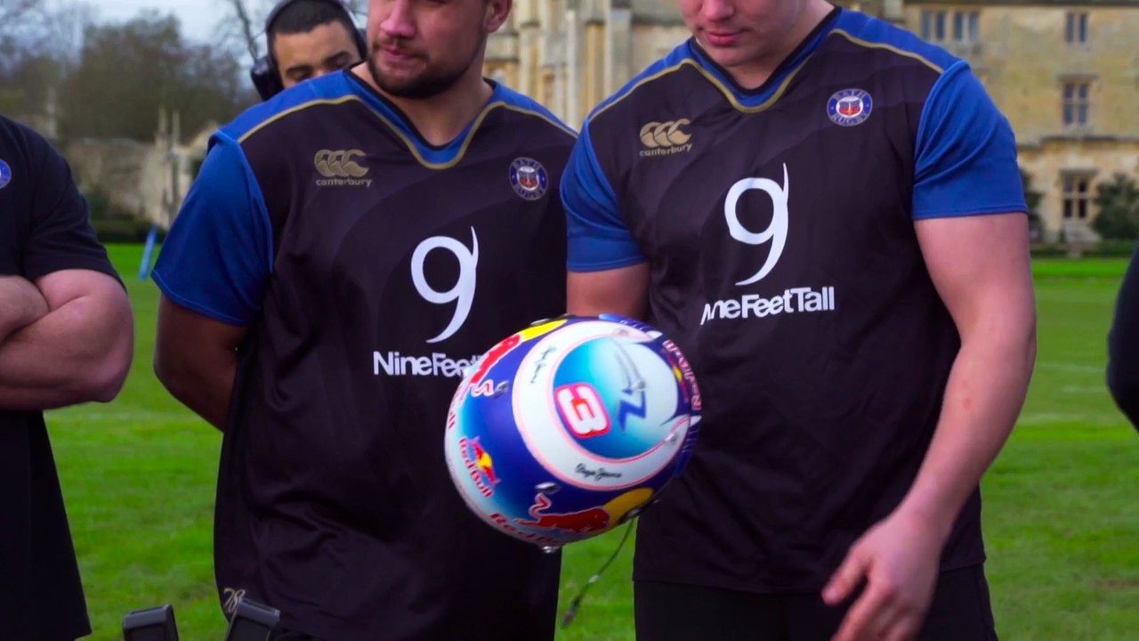 F1 Car vs. 8-Men Rugby Team