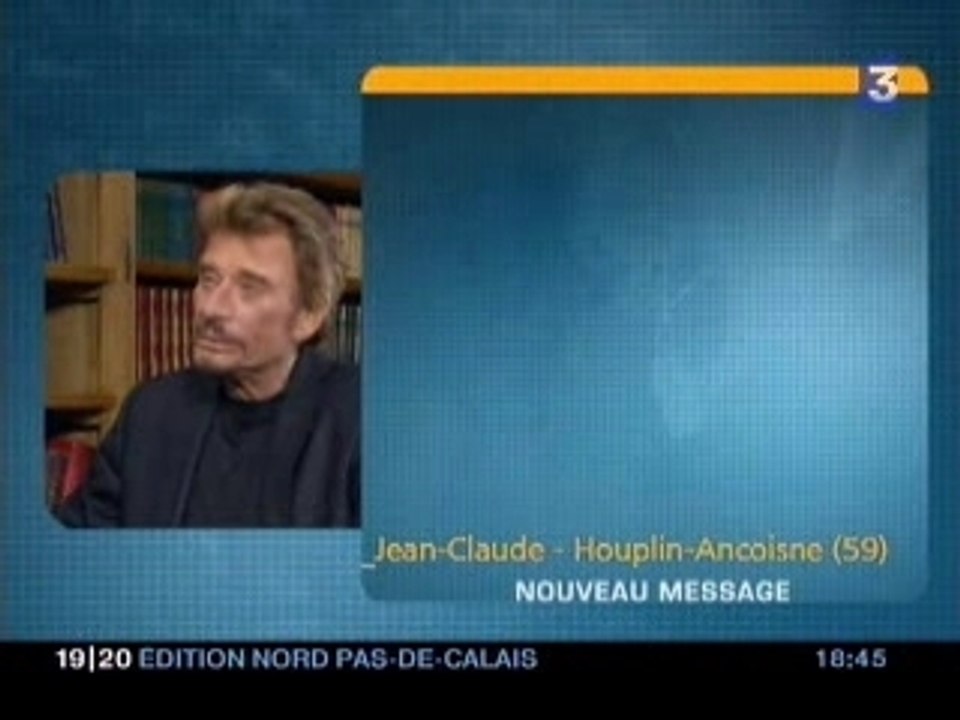 JOHNNY HALLYDAY INTERWIEW A LILLE AVANT COMPLETEMENT BOURRE