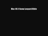 [PDF Download] Mac OS X Snow Leopard Bible [PDF] Full Ebook