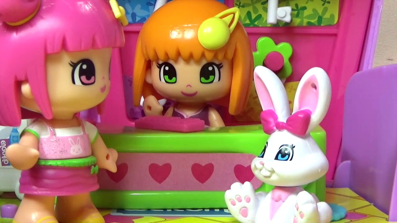 Открываем Мега набор Отель Пинипон. Мультик с игрушками Пинипон. Pinypon toys