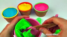 Play-Doh Ice Cream Surprise Eggs Toys Mickey Mouse Thomas the Tank Peppa Pig Frozen Cars 2 FluffyJet