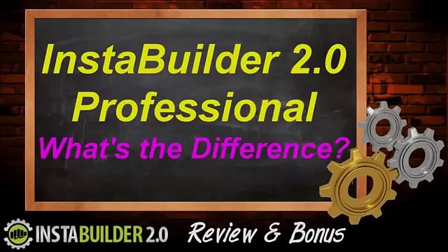InstaBuilder 2.0 Professional - What's the difference? - InstaBuilder 2.0 Review