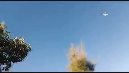 Sınırda savaş uçağının düşme anı