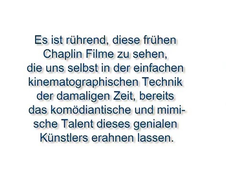 Charlie Chaplin - Frühzeit der Komik - Charlie (k)ein Künstler (Teil 1)