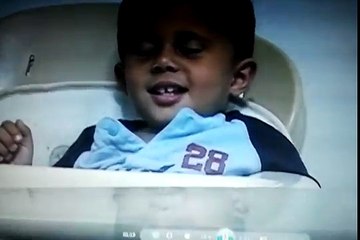 Funny baby, Baby sleep eating dinner