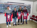 Di Roberto, Fazzi e Garcia Tena: presentati i nuovi calciatori rossoblù