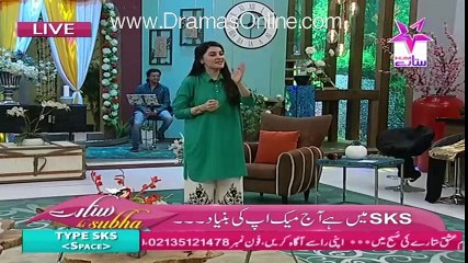 Sitaray Ki Subh With Shaista Lodhi -4th February 2016 - Part 1-Make up Artist Nabila