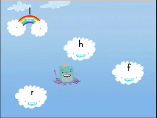 Lowercase Letters Cloud Catcher online games for preschoolers