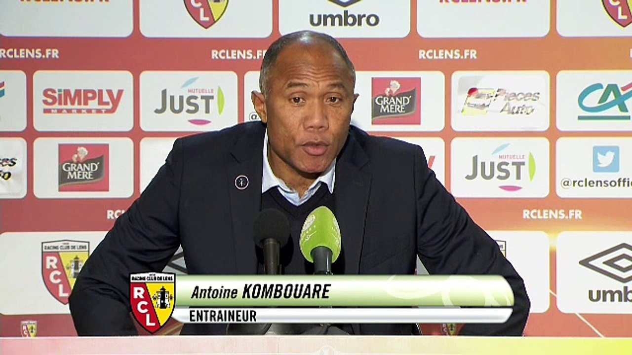 Réaction d'Antoine Kombouaré après RC Lens - Stade Brestois 29