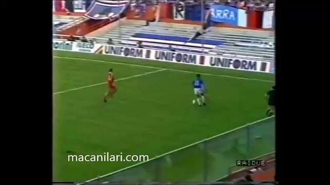 27.09.1989 - 1989-1990 UEFA Cup Winners' Cup 1st Round 2nd Leg UC Sampdoria 1-0 SK Brann Bergen