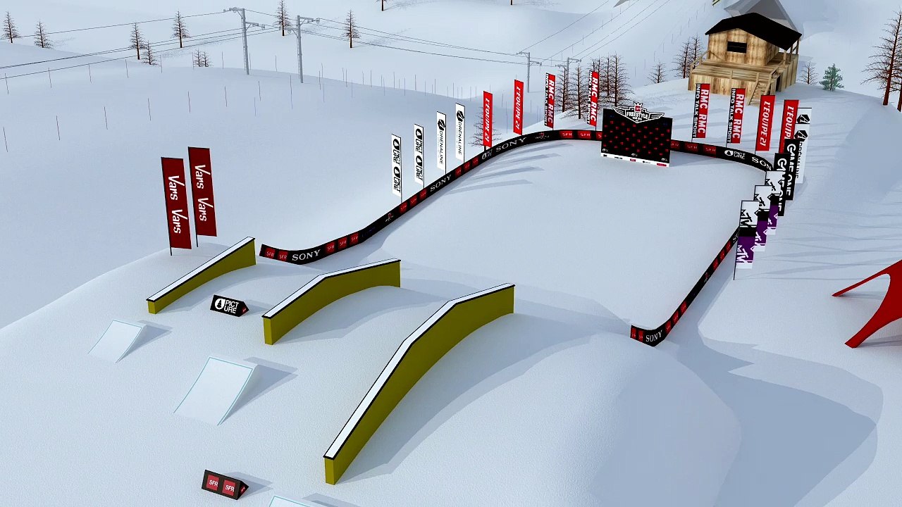Le parcours du SFR Freestyle  Tour à Vars