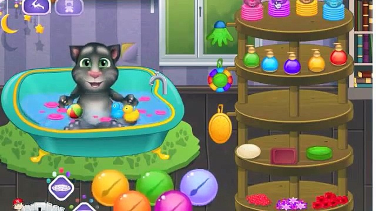 Talking Tom episode - Funny Baby Talking Tom and Ginger Bath - Talking Tom & Friends