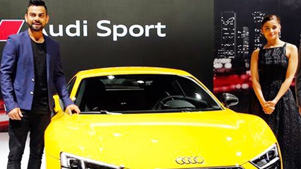 Virat Kohli & Alia Bhatt Unveiles Audi R8 V10 Plus At Auto Expo 2016