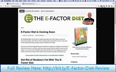 The E-Factor Diet Review - Will It Help You Lose Weight?