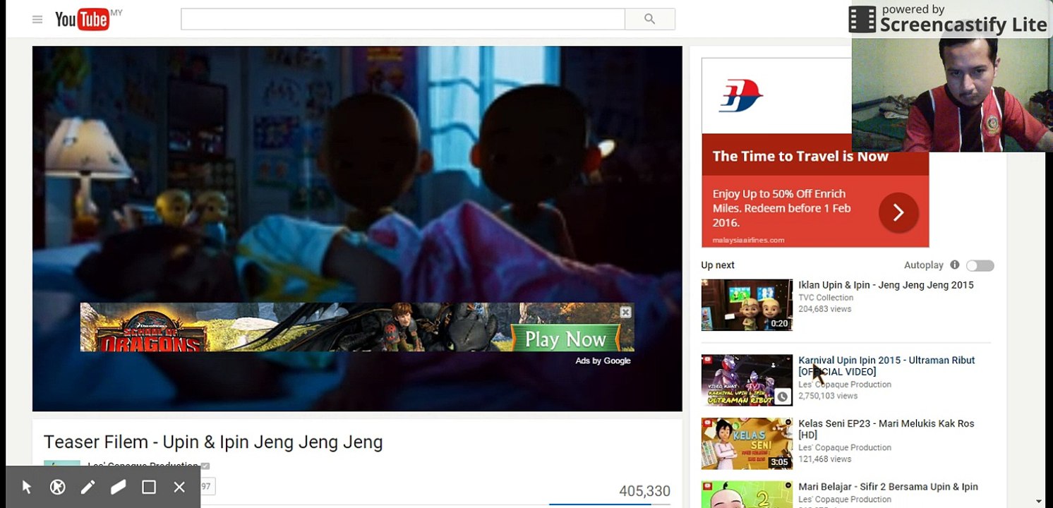 upin ipin jeng jeng jeng reaction