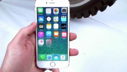 What Happens If You Jam an iPhone 6S in a Dirtbike?