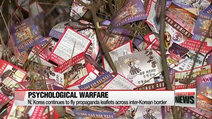 N. Korea continues to fly propaganda leaflets across inter-Korean border