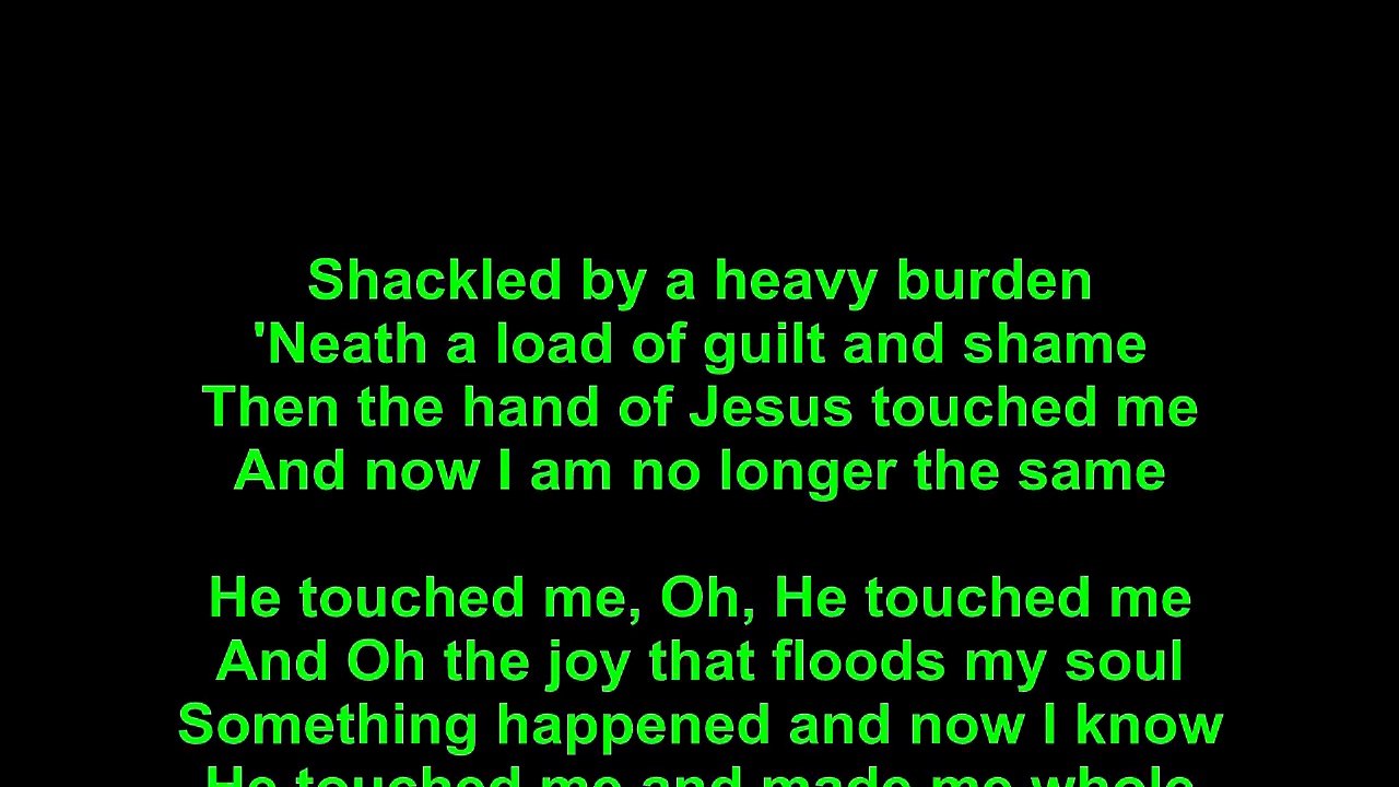 Elvis Presley He Touched Me Lyrics video Dailymotion