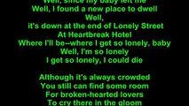 Elvis Presley – Heartbreak Hotel Lyrics
