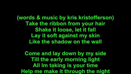 Elvis Presley – Help Me Make It Through The Night Lyrics