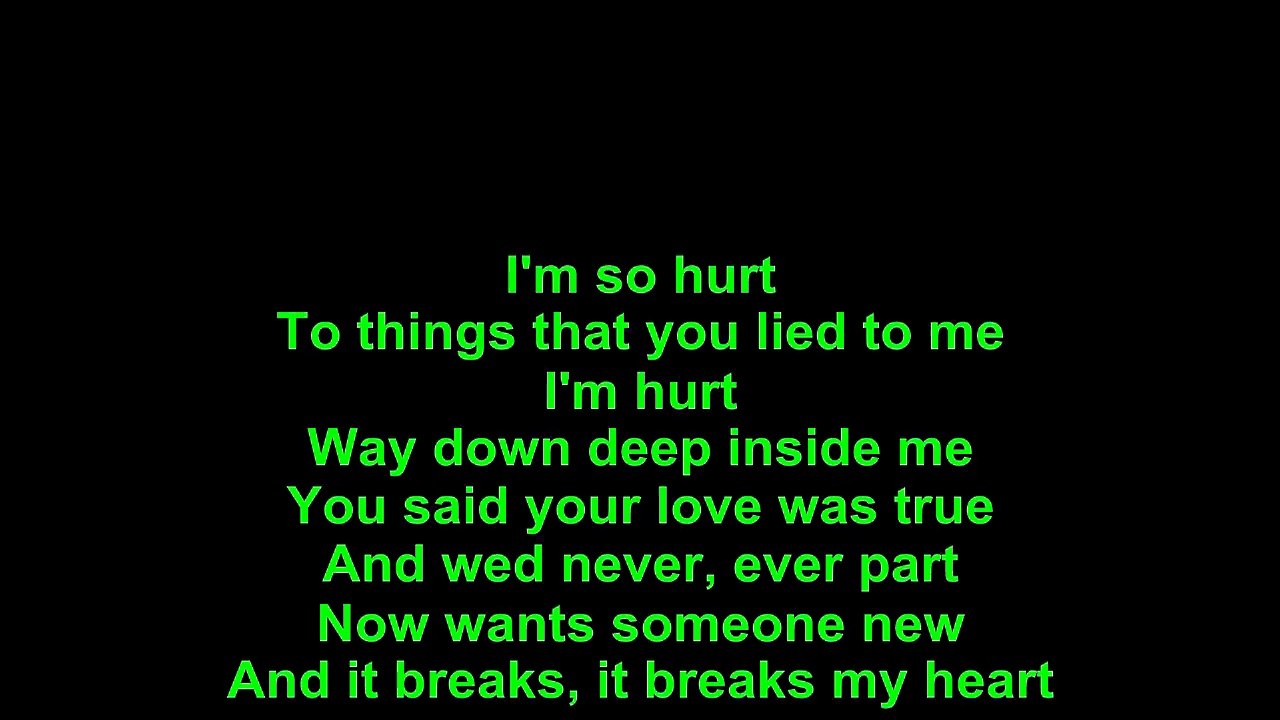 Elvis Presley – Hurt Lyrics