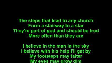Elvis Presley – I Believe In The Man In The Sky Lyrics
