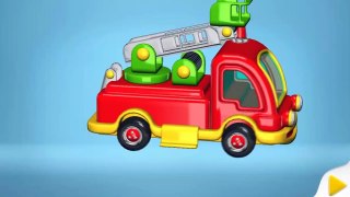 Çizgi Film 3D - Yap ve oyna (Build and Play) - İtfaiye merdiven kamyonu