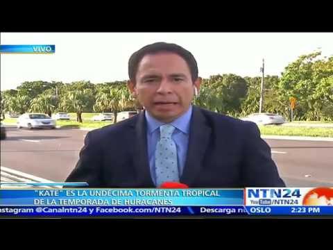 Tormenta tropical Kate es la undécima de la actual temporada de huracanes del Océano Atlántico