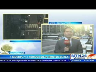 Nuevo tiroteo se registró en EE.UU.: un muerto y dos heridos en Nueva York