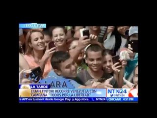 Todos por la libertad: Lilian Tintori recorre Venezuela en campaña para las elecciones del 6D