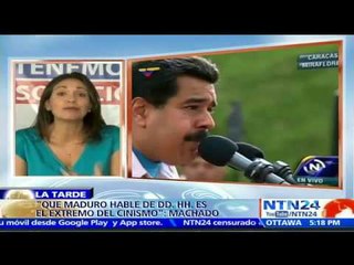 Que Maduro hable de Derechos Humanos en la ONU es "el extremo del cinismo": María Corina Machado