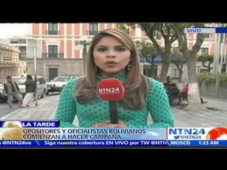 Oficialismo y oposición boliviana se disputan electores ante posible reelección de Evo Morales