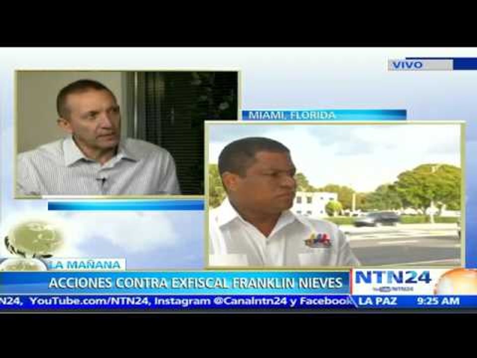 Venezolanos en Estados Unidos buscan impedir que se otorgue el asilo al exfiscal Franklin Nieves