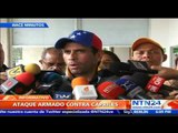 Henrique Capriles responsabilizó en NTN24 a Nicolás Maduro del ataque armado en su contra