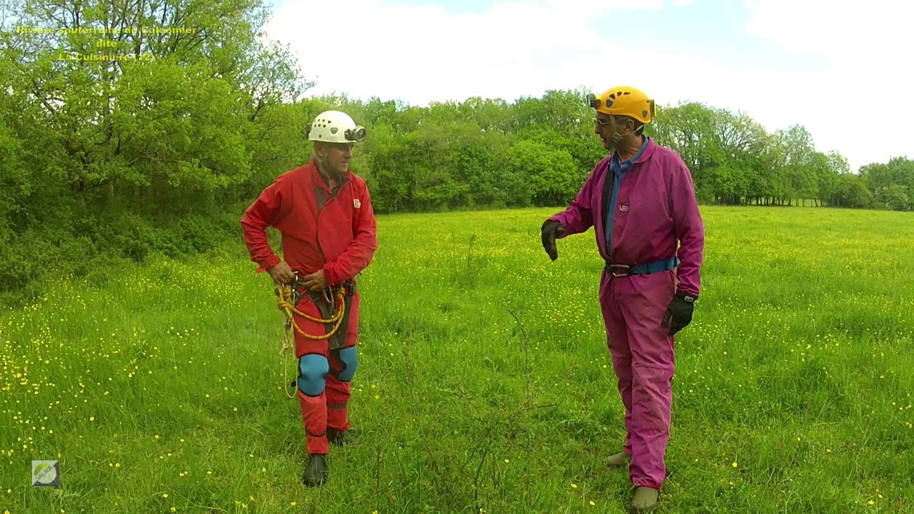 Spéléologie Aveyron - Igue de Calcomier - la découverte de la  rivière souterraine dite de  La Cuisinière Vailhoures