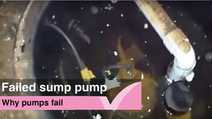 Failed sump pump