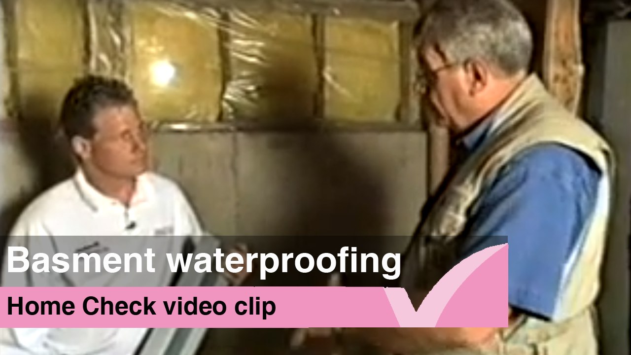 Home Check- Basement waterproofing