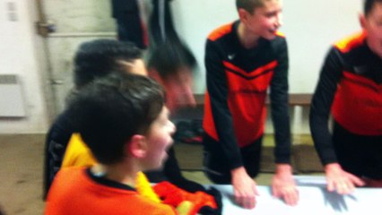 La joie des U13 après leur qualification pour les 1/4