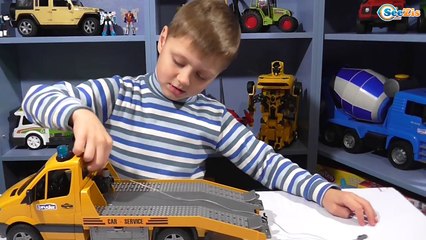 ✔BRUDER. Игорек c Эвакуатором помогает Машинкам - Видео для детей - Tow Truck - Cars for boys ✔