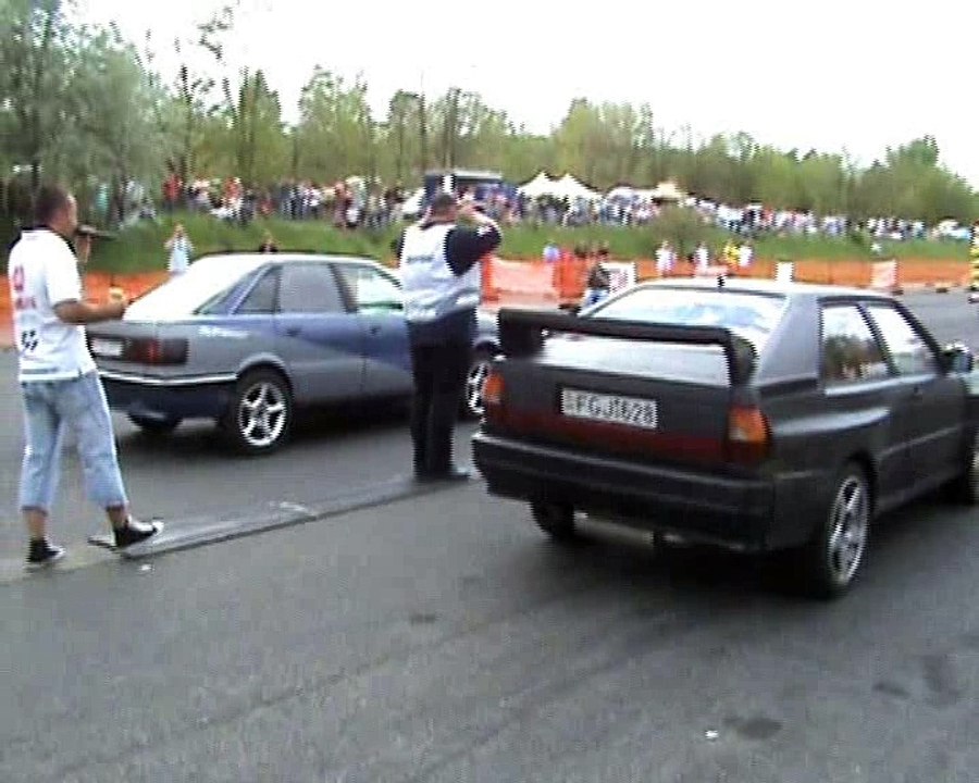 Audi 80 Coupe Quattro Turbo Vs Audi 90 Quattro Turbo Drag Race