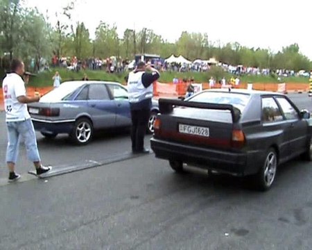 Audi 80 Coupe Quattro Turbo Vs Audi 90 Quattro Turbo Drag Race