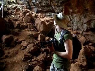 Tubes de lave dans le Outback Australien