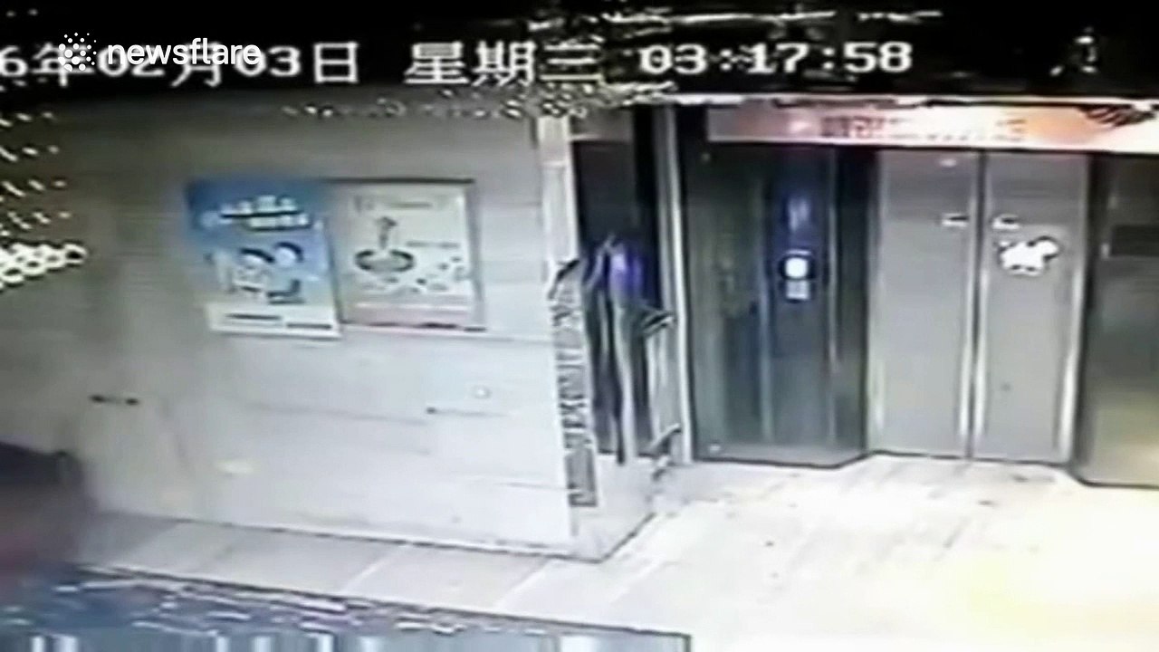 Man falls into elevator shaft after kicking door open