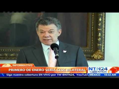 Juan Manuel Santos propone cese bilateral al fuego con las FARC desde 1 de enero de 2016