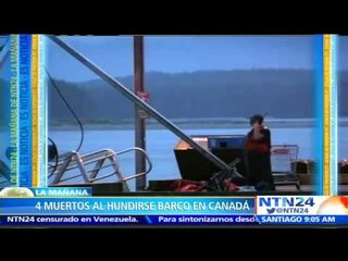Embarcación con 27 personas a bordo se hunde en Canadá causando varias muertes